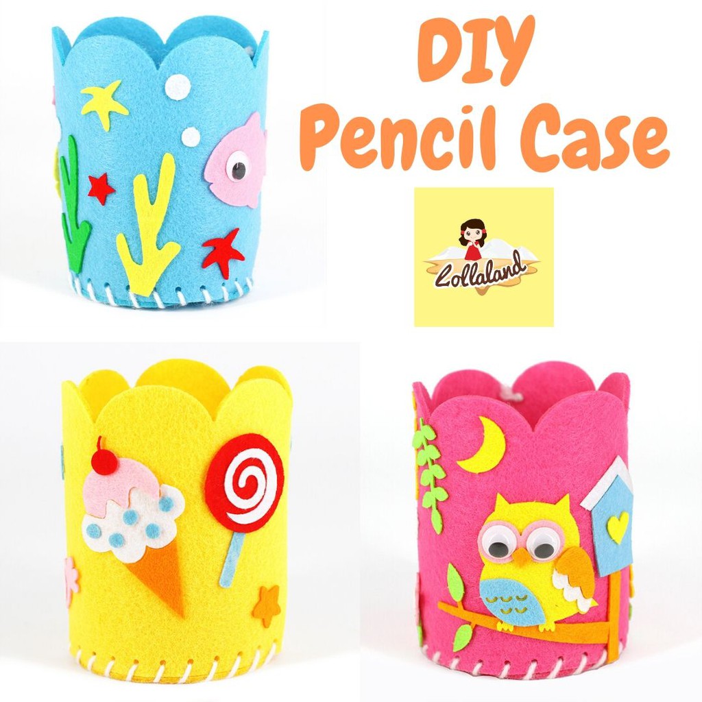 

Tempat Pensil DIY Ketrampilan Anak Mainan Edukasi DIY Pencil Case