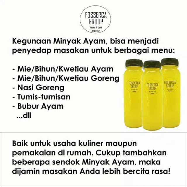 Minyak Ayam Murni Untuk Masak Chicken Fat Cooking Oil For Cooking 1 Liter Shopee Indonesia