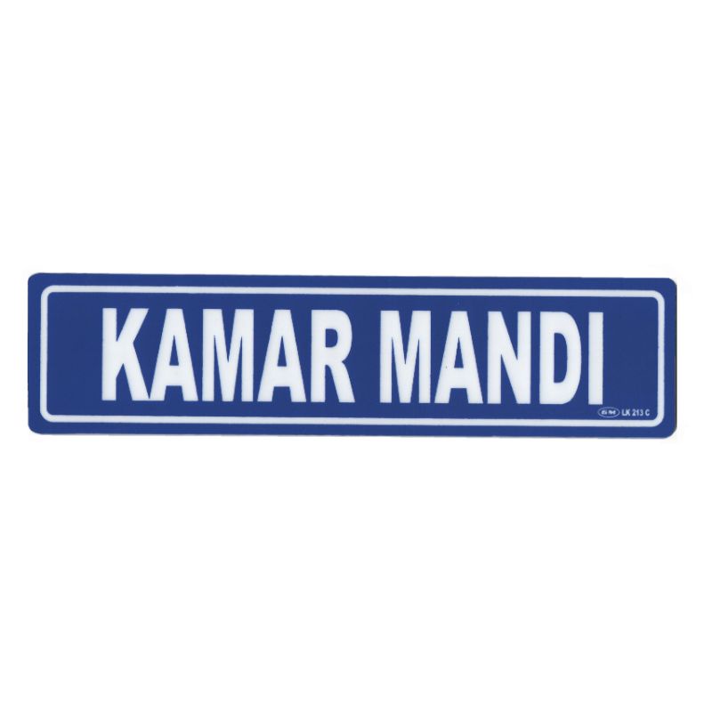 

Papan Tanda / Sign Board / Label Acrylic KAMAR MANDI LK 213 C