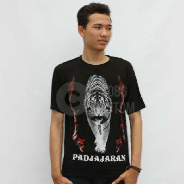 Kaos baju gambar maung padjajaran,maung bodas,macan putih