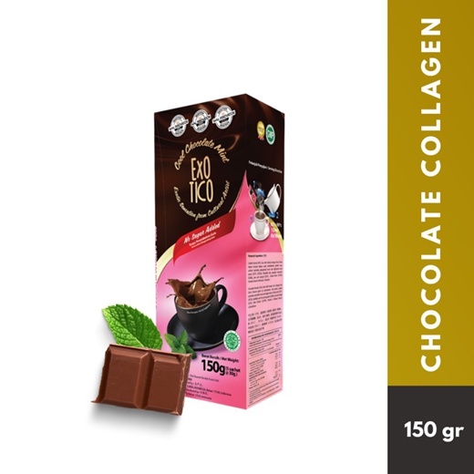 

Minuman Cokelat Instant - Exotico Beauty Choco Mint - Cokelat Kolagen