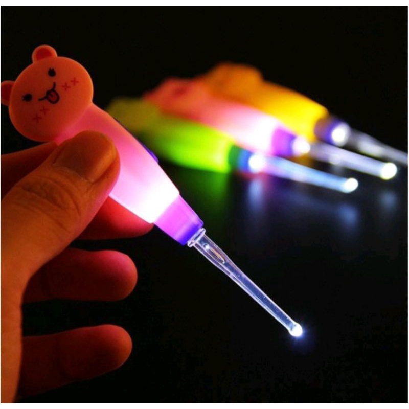 Murah / Lucu /Pembersih telinga bayi / ear pick LED karakter