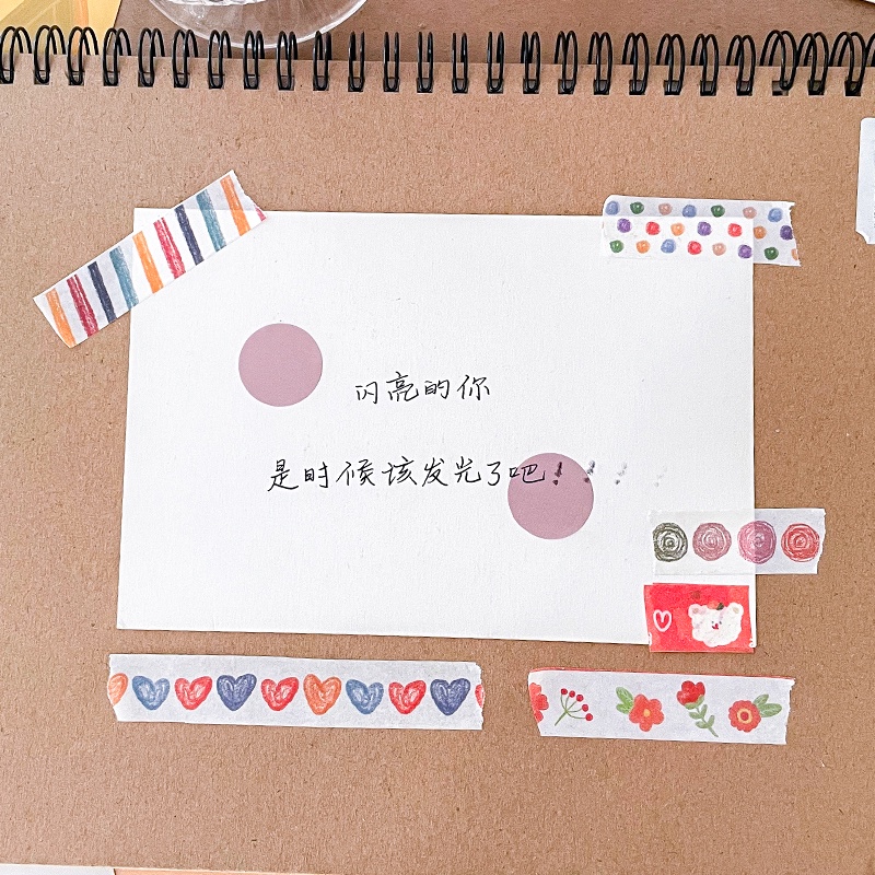 Stiker Kertasselotip Washi Gambar Kartun Panjang 3m Untuk Dekorasi Scrapbook DIY