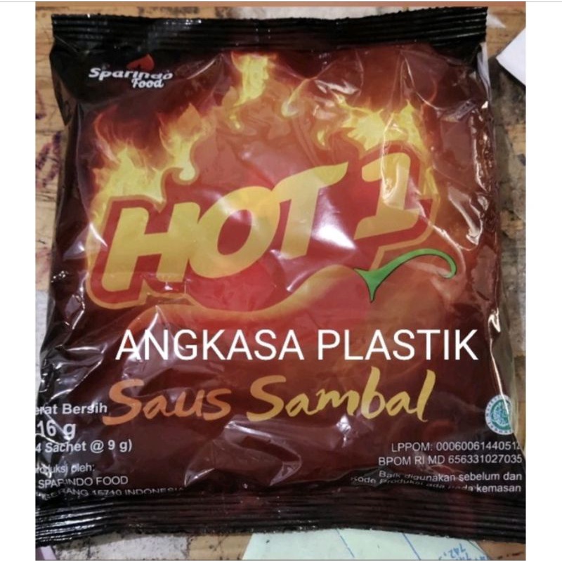 

Saus sambal sachet merk Hot 1
