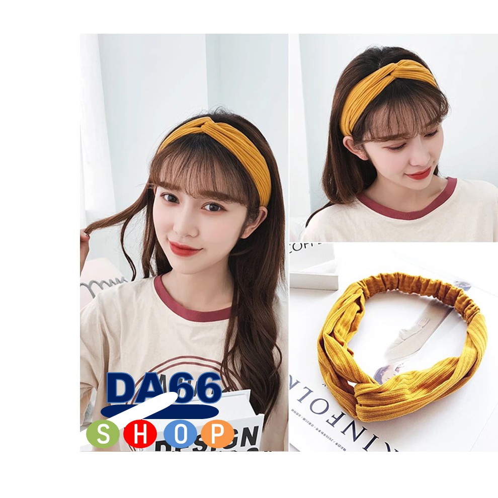 BANDO - BANDANA HEADBAND KNITTED COTTON WARNA POLOS / PENAHAN RAMBUT