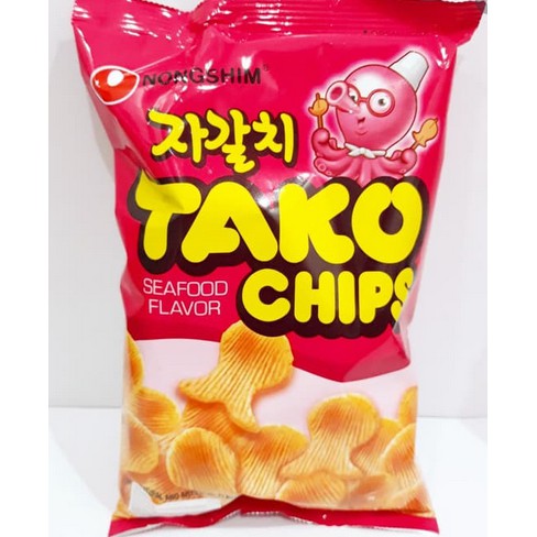 

Nongshim Tako Chips Snack Korea Rasa Tako Seafood