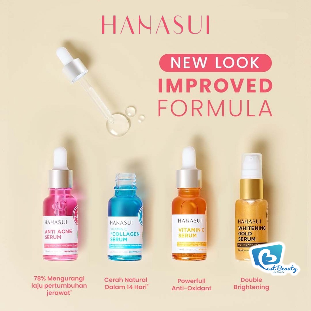 ★ BB ★ HANASUI Serum Vit C + Collagen | Serum Anti Acne | Serum Vitamin C | Whitening GOLD | BRIGH