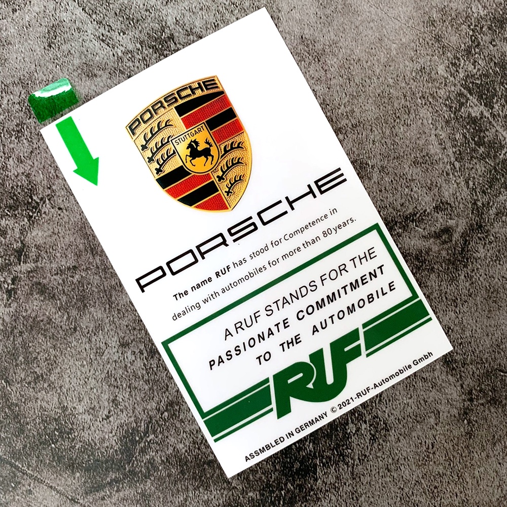 Sticker Dekorasi Kaca Depan Mobil Porsche Macan Panamera Cayenne Boxter Taycan