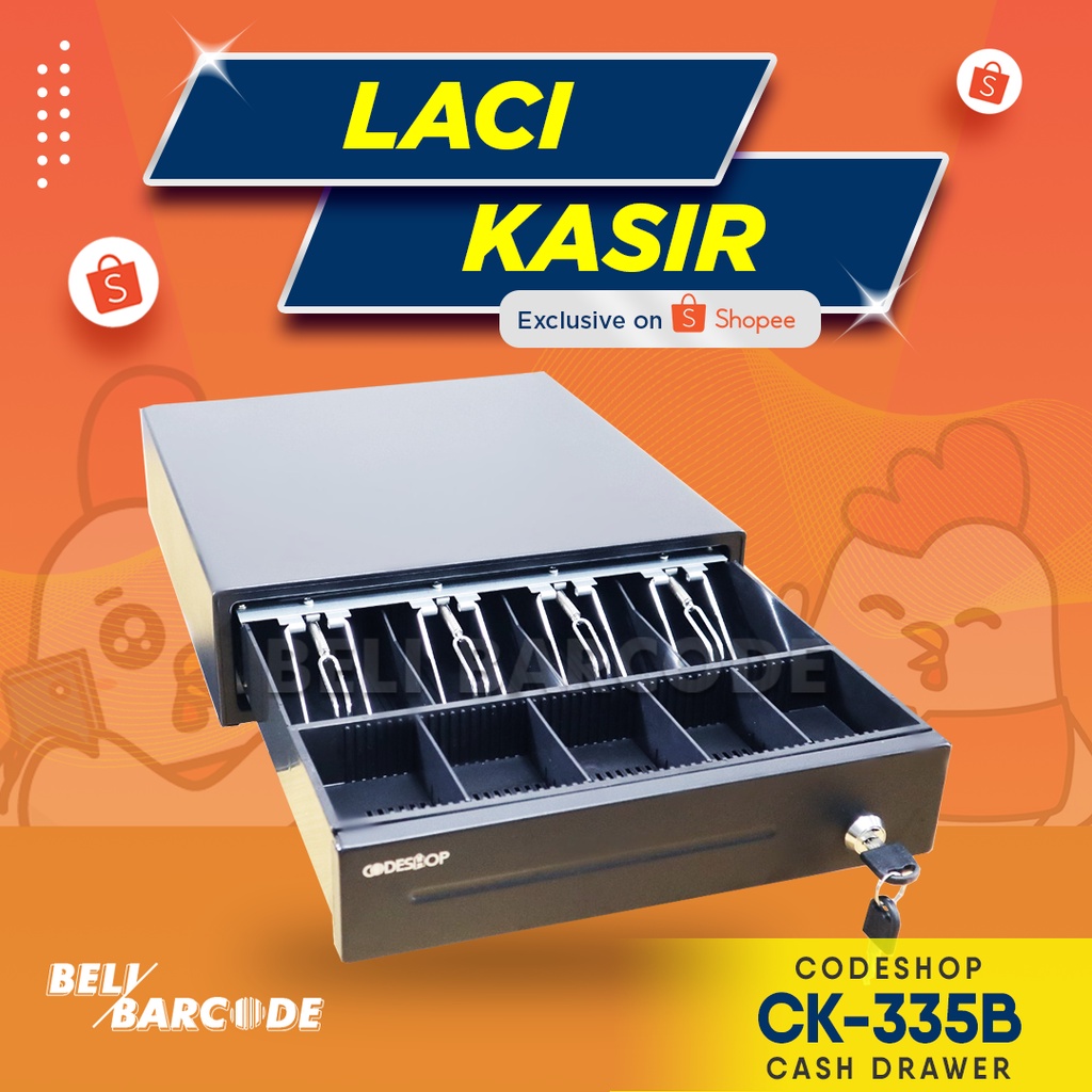 CODESHOP CK335B / CK-335B / CK 335 B LACI UANG ATAU CASH DRAWER (RJ11)