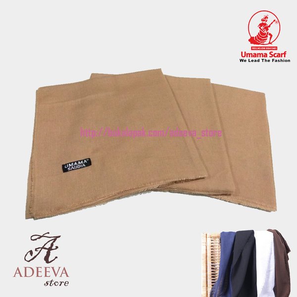 kerudung jilbab / hijab segi empat bahan katun saudia rawis tebal merk saudia bisa untuk anak sekola