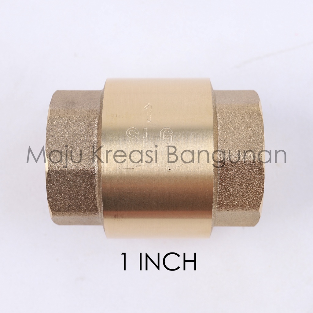 Tusen Klep Soligen 1 Inch Kuningan Tosen Tossen 1&quot; Inci In Foot Klep Valve Brass Otomatis Pompa Air