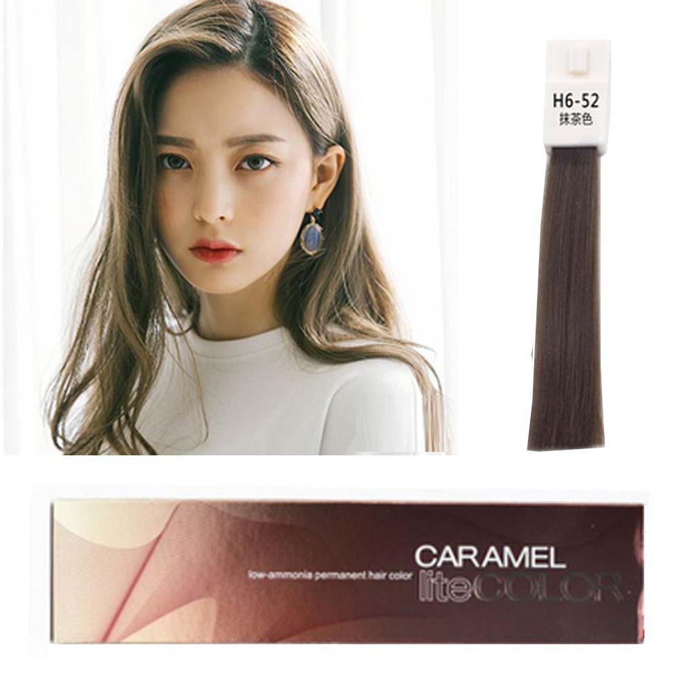 CARAMEL H6-52 Hair Color Pewarna Natural Brown Coklat