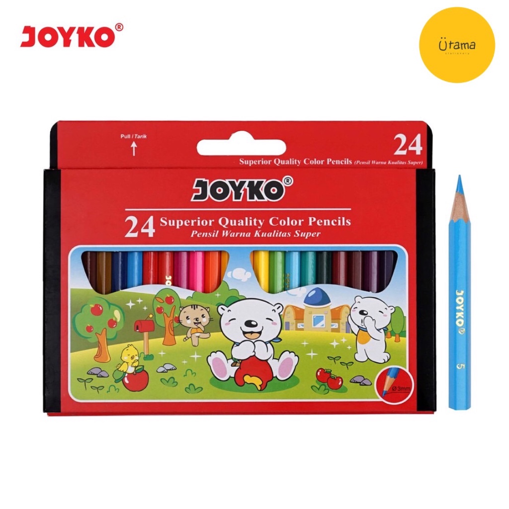 

Pensil warna Joyko isi 24 warna pendek CP-S24 / pensil warna / pensil warna joyko / pensil warna / pensil warna set / pensil warna lengkap / pensil warna joyko 24 / pensil warna murah / pinsil warna / pensil warna anak / pengsil warna