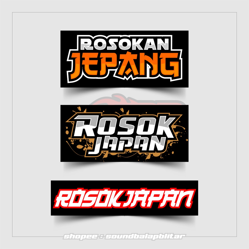 

Stiker Rosok Japan Rosokan Jepang Vynil Anti Air Bijian