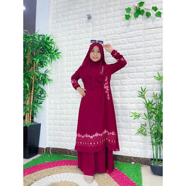 GAMIS MALAYSIA CAMELIA BORDIR ANAK✨