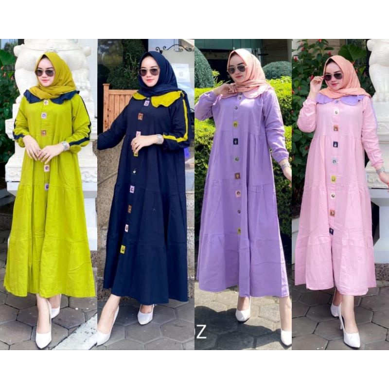 midi dres terbaru model TRQ BY NASYWA