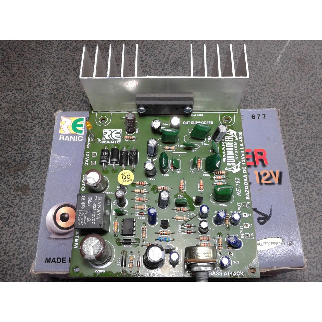 Kit Subwofer 12volt BAZOKA Smatr auto on off Tipe677