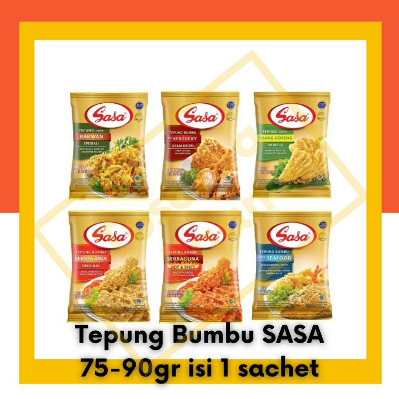 

Tepung bumbu Sasa All Variant / tepung pisang / tepung bakwan