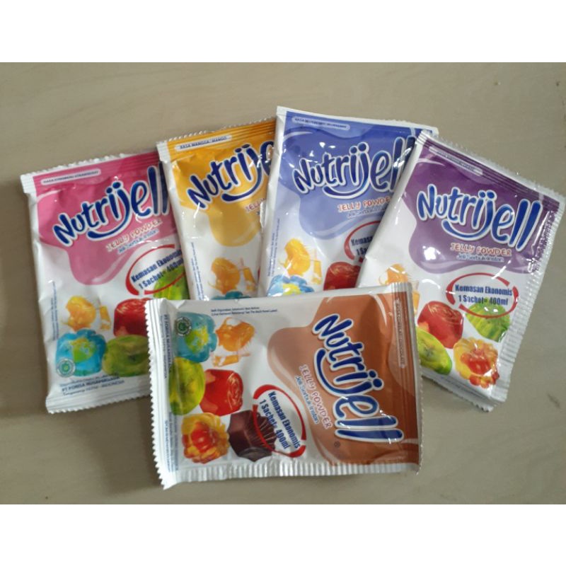 Nutrijell rasa buah 10gr (1 saset)