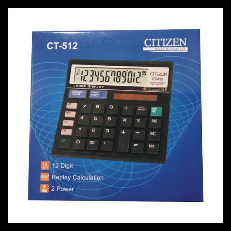 

Murmer Promo Citizen Ct-512 / Kalkulator 12 Digit Terjamin