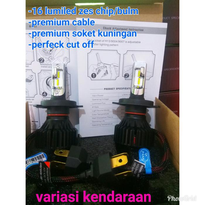 PROMO HARGA led h4 mobil lumiled zes 16000 lumen