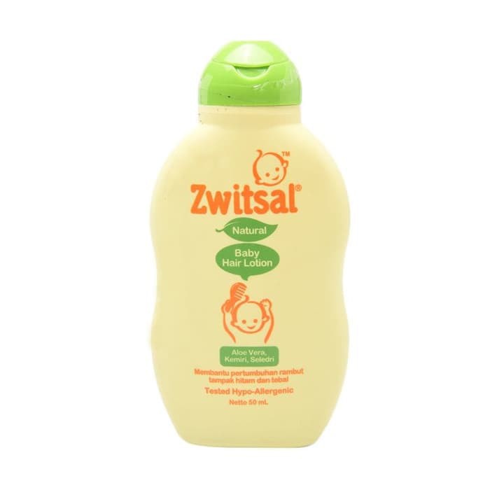 Zwitsal Natural Baby Hair Lotion Aloe Vera Kemiri Seledri 50ml 50 ml/ 100ml 100 ml / 200ml 200 ml - Minyak Rambut Bayi Anak