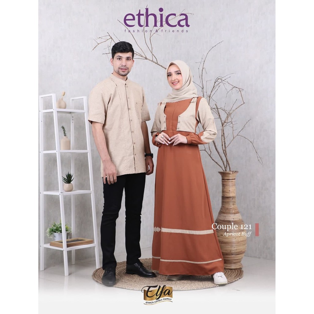 COUPLE 121 APRICOT BUFF ETHICA ORIGINAL KOKO KAHFI 181 GAMIS AYUMI 229 APRICOT BUFF FASHION MUSLIM S