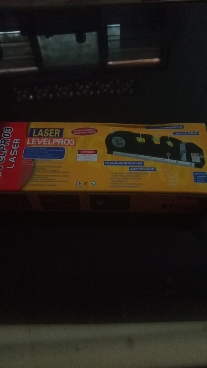 Alat Ukur Penggaris Laser Waterpass Meteran Laser Manual Fixit Level Pro3 250cm