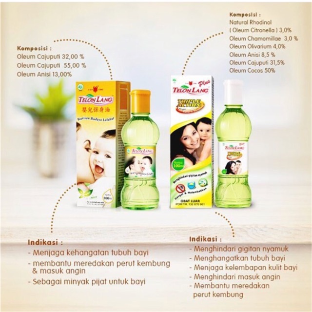 CAPLANG Telon Lang 15ml 30ml 60ml 100 ml Minyak Telon Minyak Tubuh cap lang (VH)