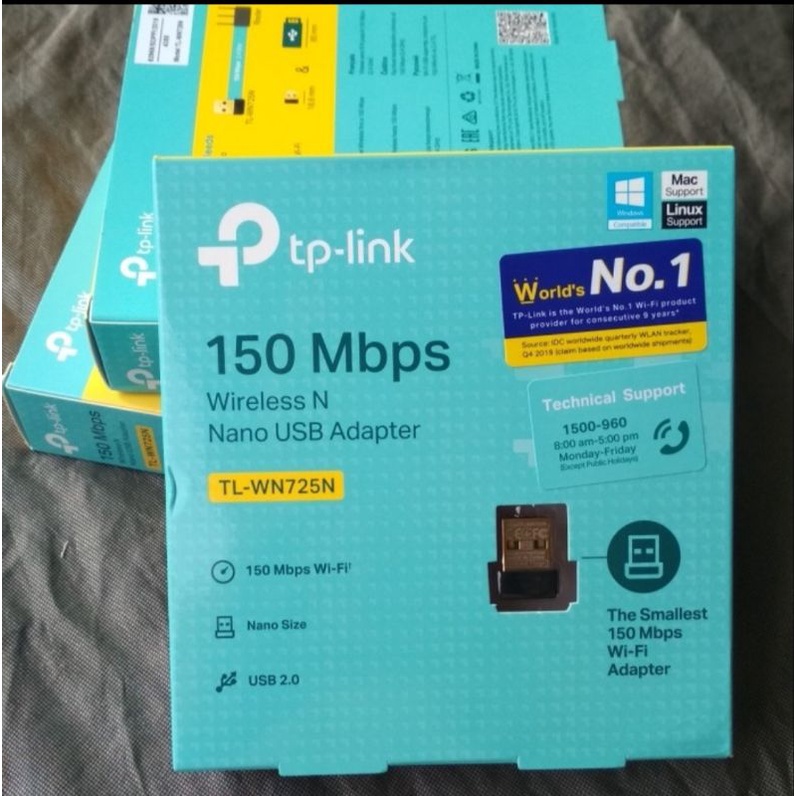 TL-WN725N tp-link 150 Mbps wireless N Nano USB Adapter TL WN725N original garansi resmi WiFi notebook laptop komputer PC