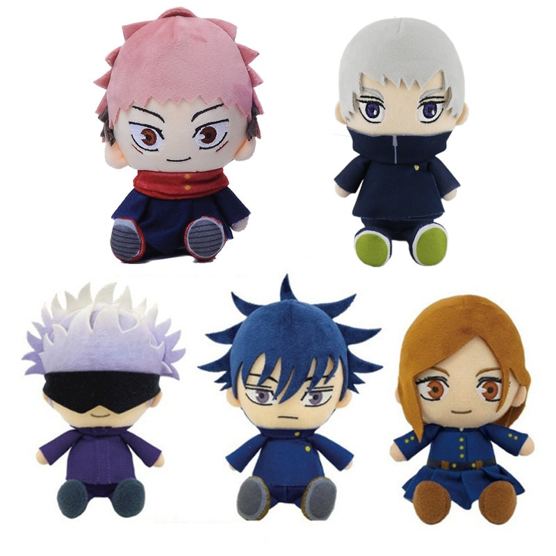 Boneka Anime Jujutsu Kaisen Yuji Itadori Bahan Plush Untuk Hadiah Anak