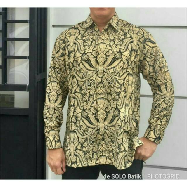 Baju Batik Solo - Kemeja Lengan Panjang Batik Solo - Baju Batik Pria