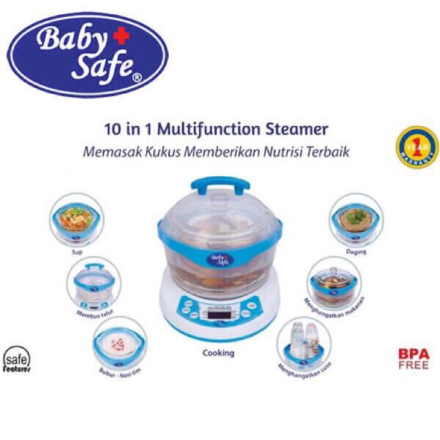 10 in 1 Multifunction Steamer Baby Safe