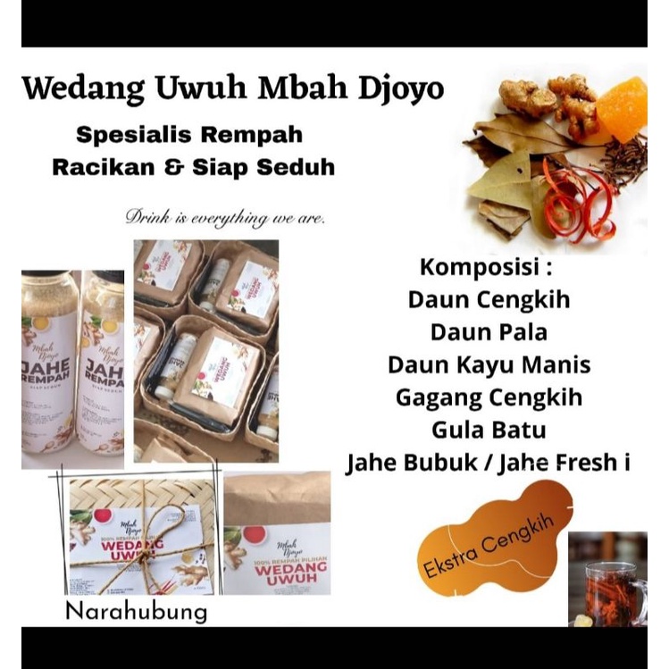 

PAKET HAMPERS WEDANG UWUH DAN JAHE REMPAH MBAH DJOYO