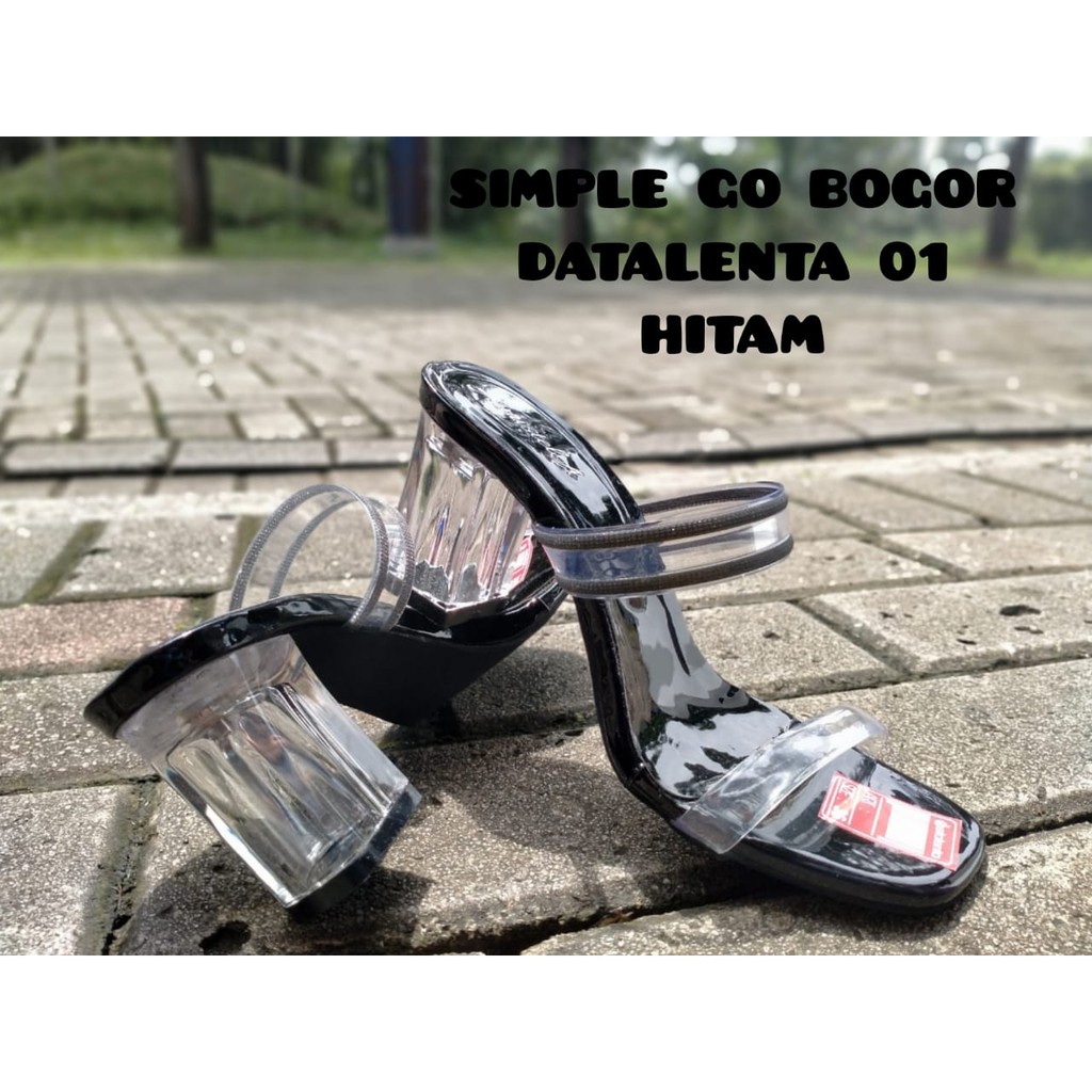 SENDAL WANITA - SANDAL HAK KACA DETALENTA 01 SIZE 36-40