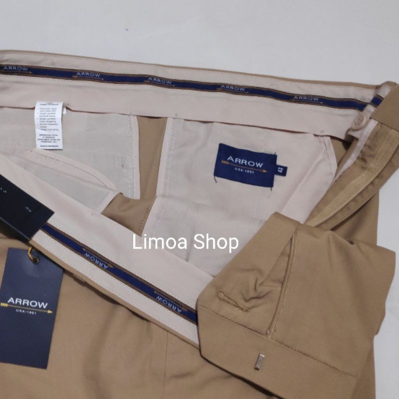 Celana Kerja Pria Formal ARROW Warna Khaki AR 04