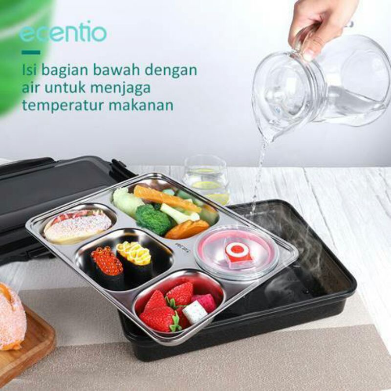 ecentio stainless steel lunch box