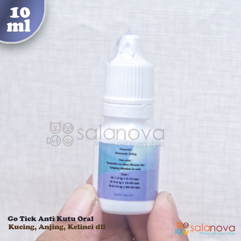 Gotick Obat Kutu Oral Untuk Kucing, Anjing, Kelinci dll 10ml - P3ts