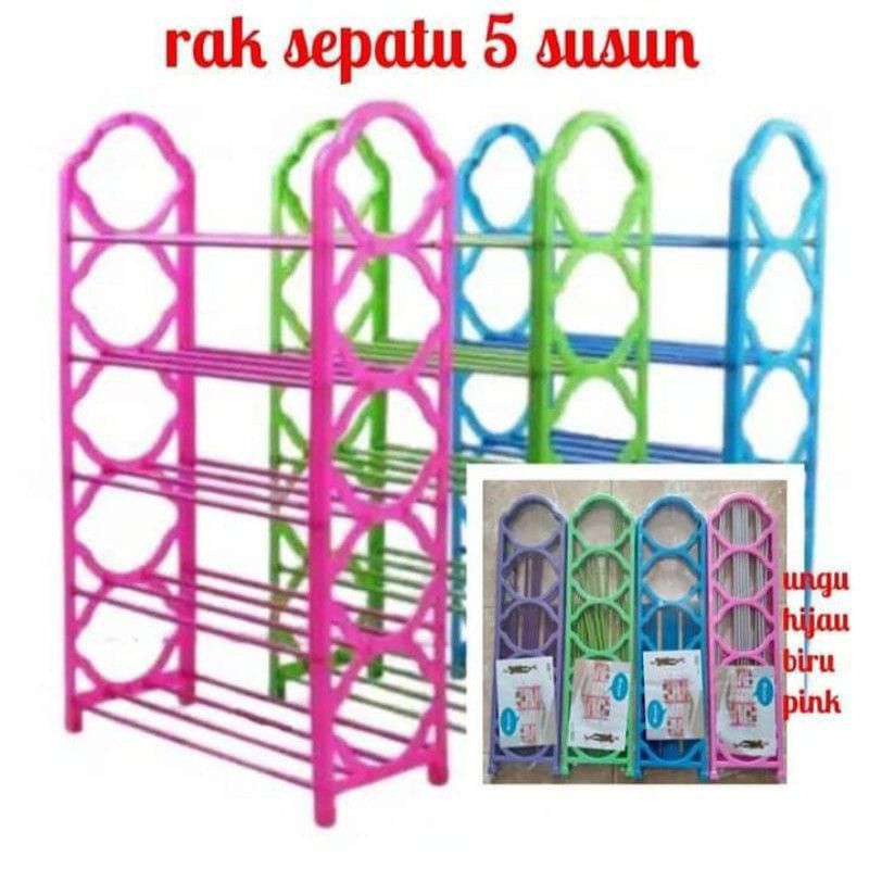 RAK SEPATU 4 SUSUN BESI STAINLESS / RAK SEPATU / RAK SEPATU STAINLESS