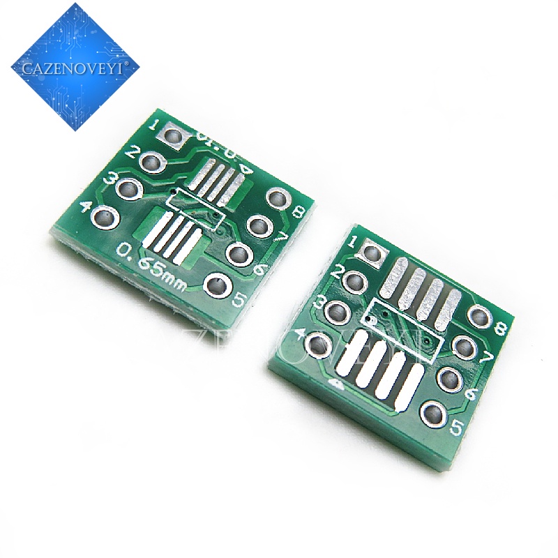 20pcs / Lot Papan Pitch Adapter Dip Pin Tsop8 Ssop8 Sop8 Ke Dip8 Pcb Sop-8 Sop Dip