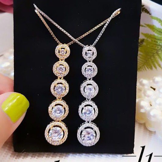 Xuping Kalung 5 tingkat lapis emas 2516n