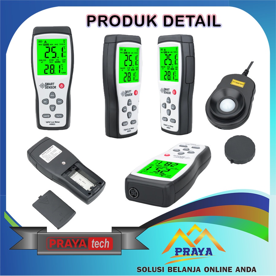 DIGITAL LUX METER ALAT UKUR INTENSITAS CAHAYA TES LIGHT LUMEN TESTER