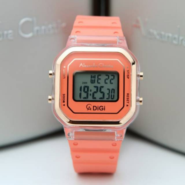 Jam Tangan Wanita Alexandre Christie AC 9331 LH Orange Rosegold