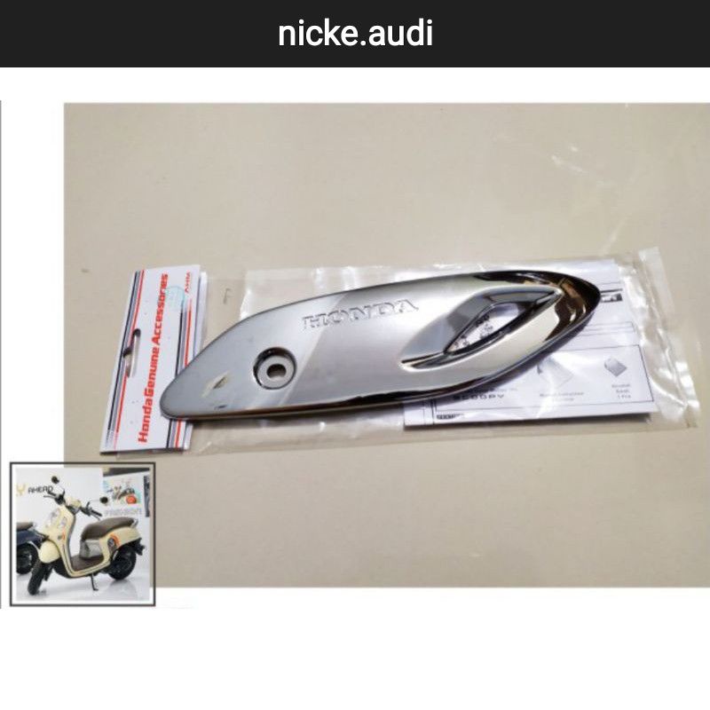 Garnish Cover muffler Knalpot Scoopy 2021 2022 Original Honda