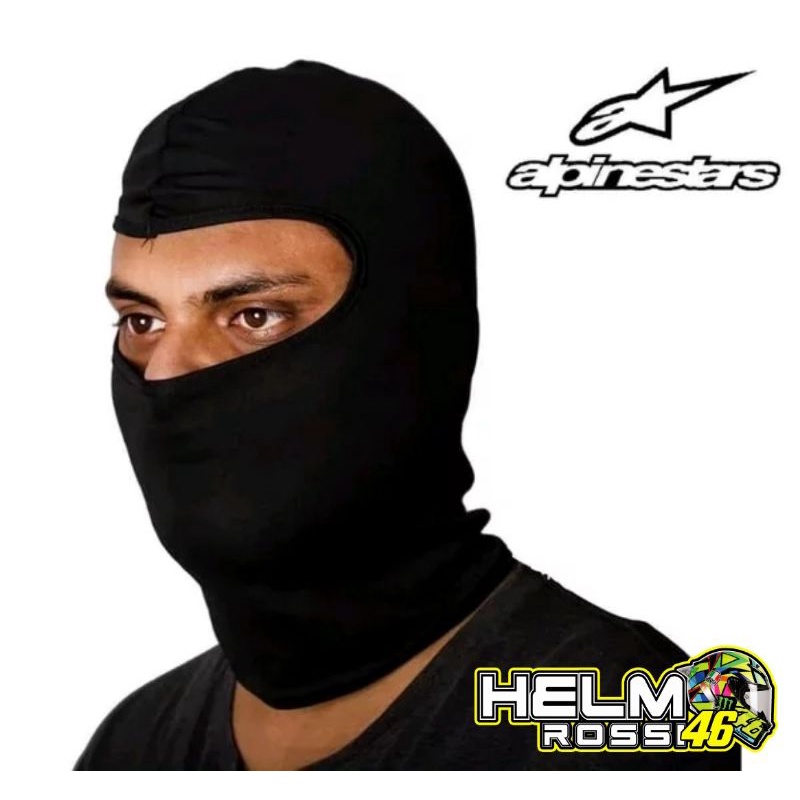 Balaclava Masker Buff Pelindung Debu Masker Ninja Motor Warna Hitam