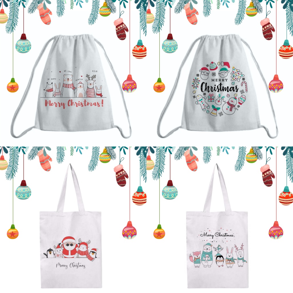 Tote Bag &amp; String Bag Edisi Natal