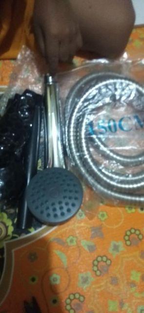 Paket Selang Shower Standard Selang Biasa 150 Cm Dan Dudukan Selang