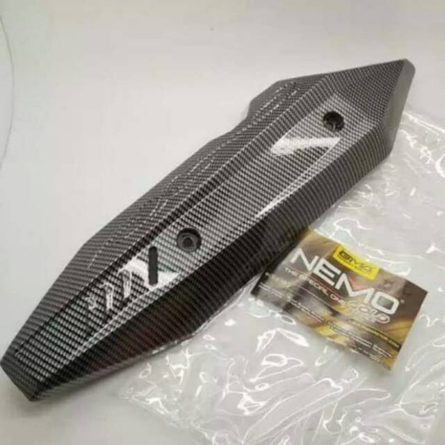 Tutup knalpot Vario all new Vario 125 150 carbon karbon pelindung knalpot Vario 125 150 2018 2019