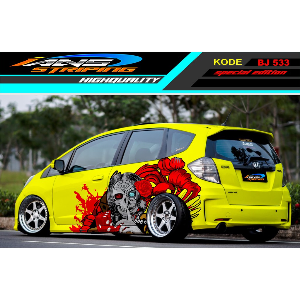 DECAL STICKER MOBIL JAZZ BRIO AGYA YARIS SIGRA / STIKER MOBIL / DECAL MOBIL / STIKER MOBIL TERBARU