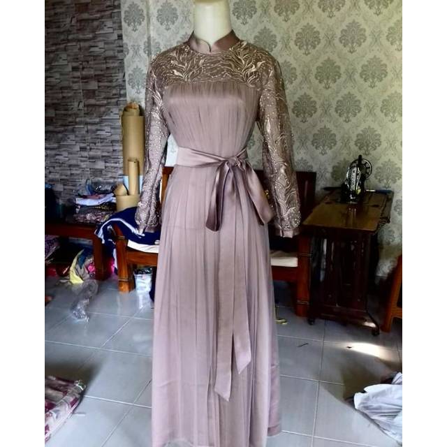Dres tile brokat